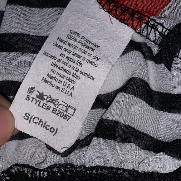 Set of 2 Sheer Blouses Size S - Picture 4 of 5